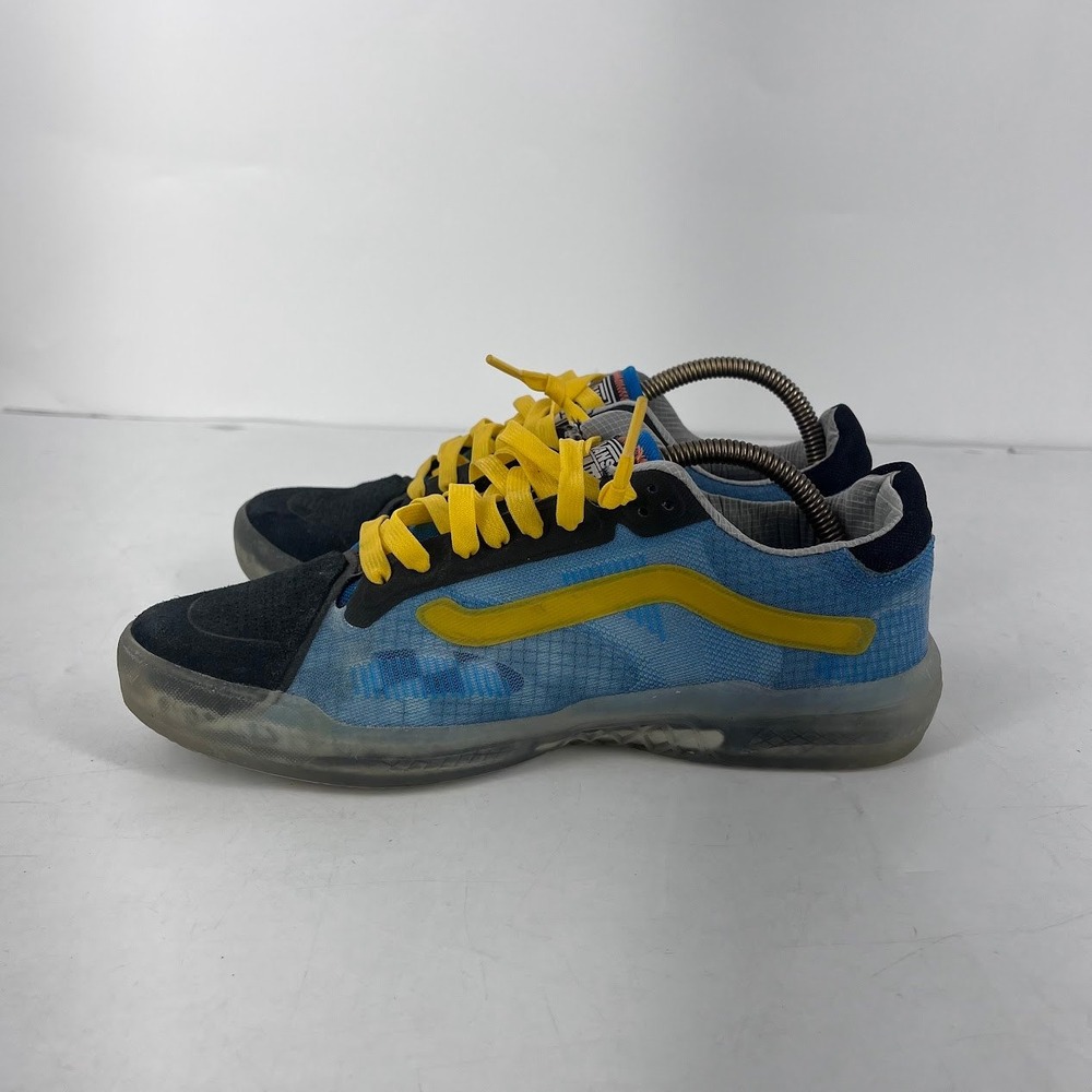 Vans EVDNT UltimateWaffle Mens 8.5 Blue Yellow Black Skate Shoes 721356 - Picture 8 of 11